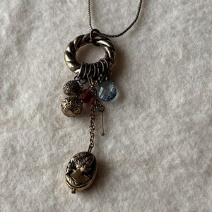 Elegant Gold Pendant Necklace- 26 inches